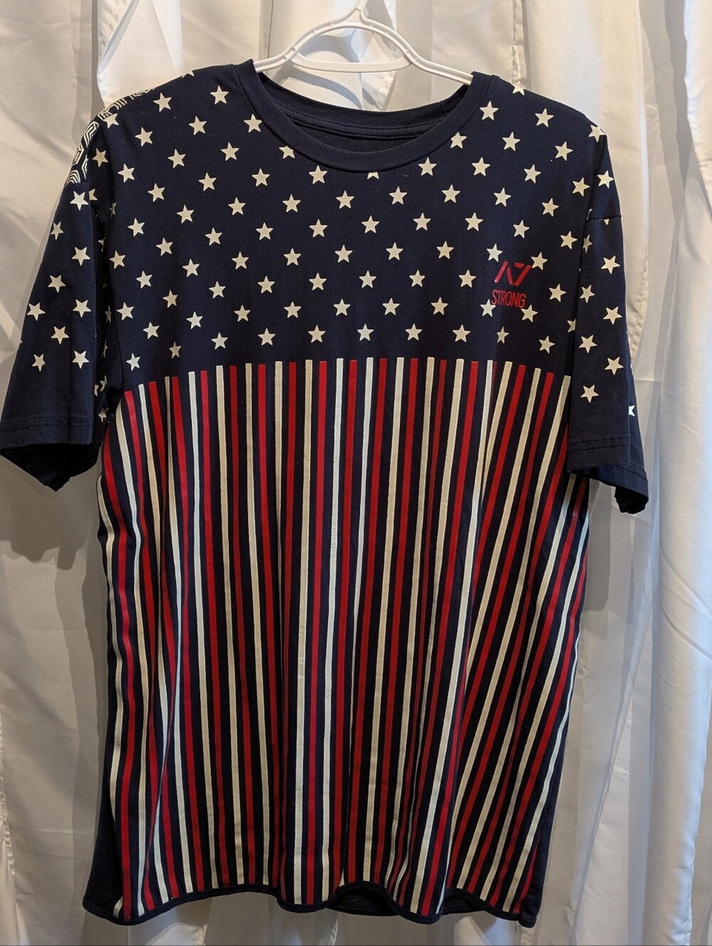 D3 🇺🇸 A7 Strongwear "Patriot" Bar Grip Performance T-Shirt 🇺🇸